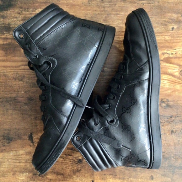 « «SOLD» »Gucci GG Imprime High Top Sneakers Mens - Picture 5 of 11